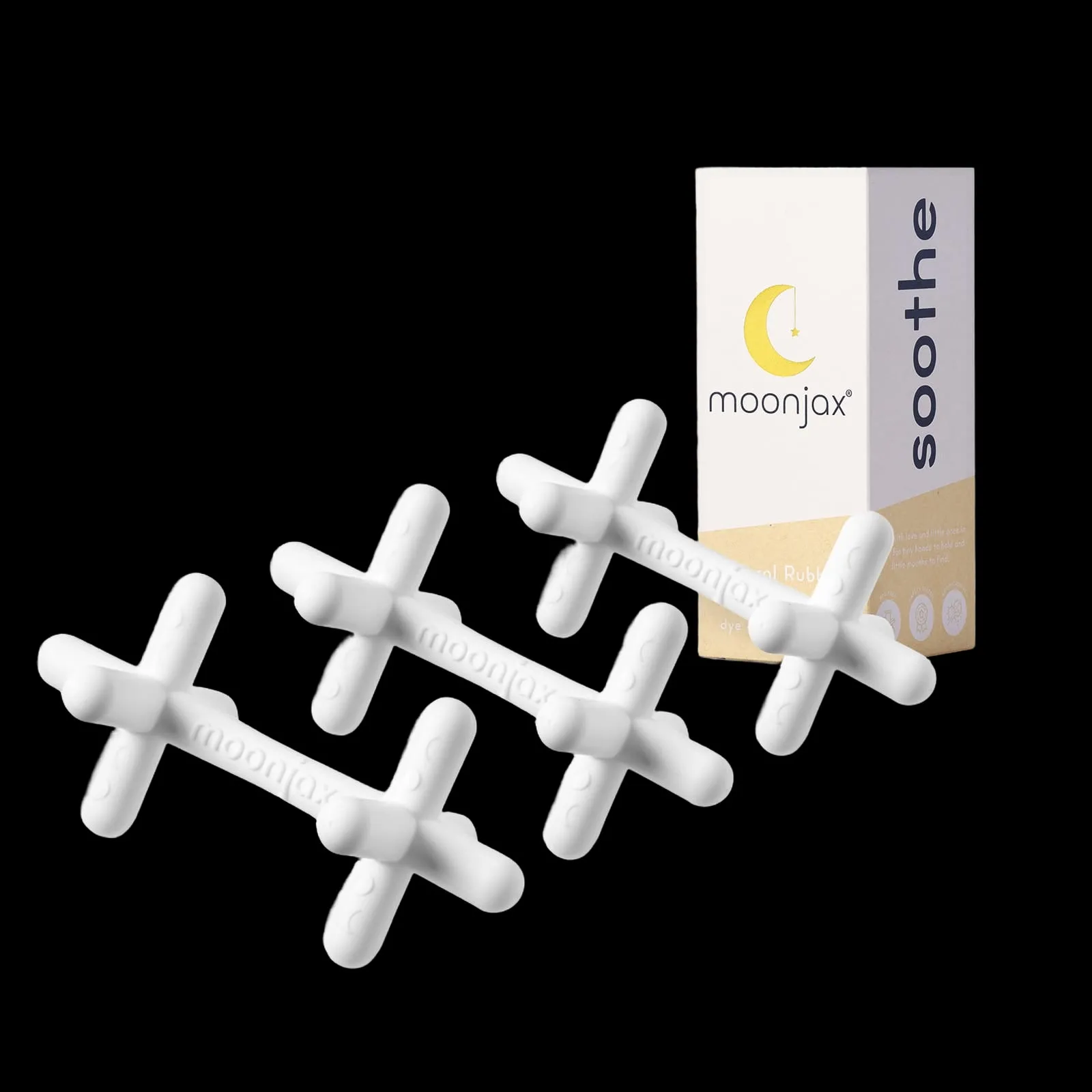 3-pack Mix & Match Patented Moonjax®best  Baby Teether