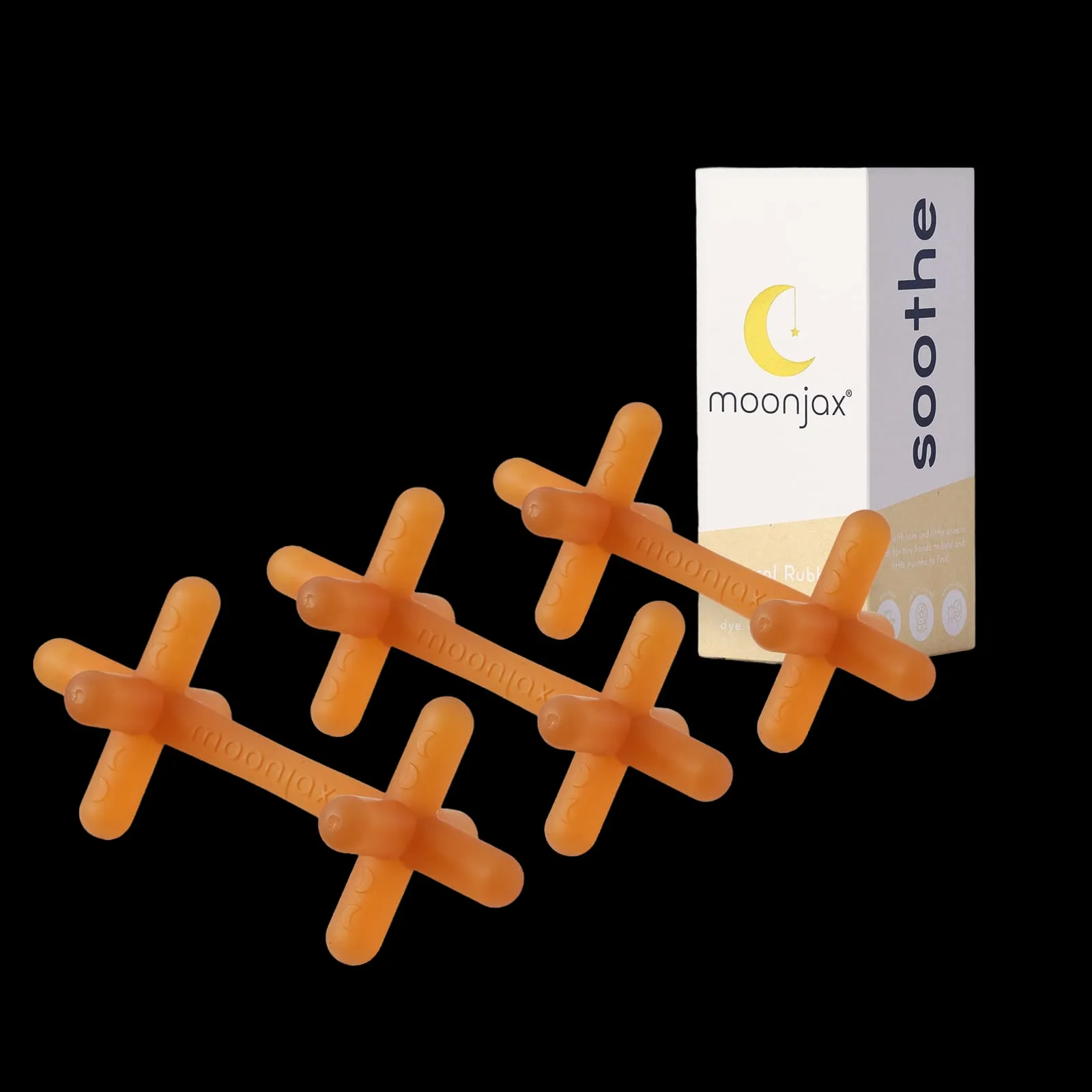 3-pack Mix & Match Patented Moonjax®best  Baby Teether