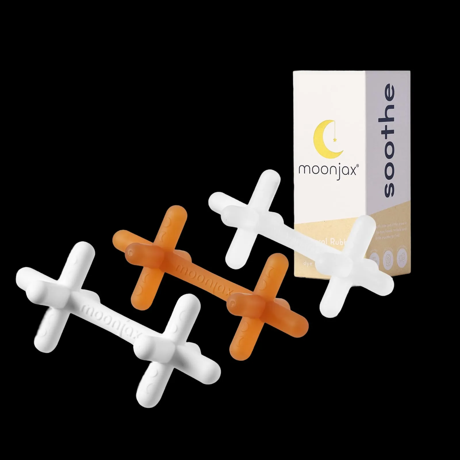 3-pack Mix & Match Patented Moonjax®best  Baby Teether