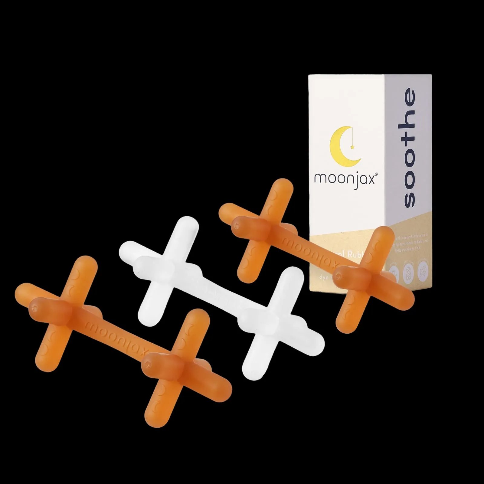 3-pack Mix & Match Patented Moonjax®best  Baby Teether