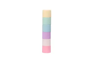 6 Pastel Stacking Cups