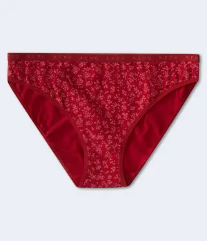 Aeropostale Womens' Floral Logo Bikini - Red - Size XS - Cotton - Teen Fashion & Clothing Cerise Red Aeropostale