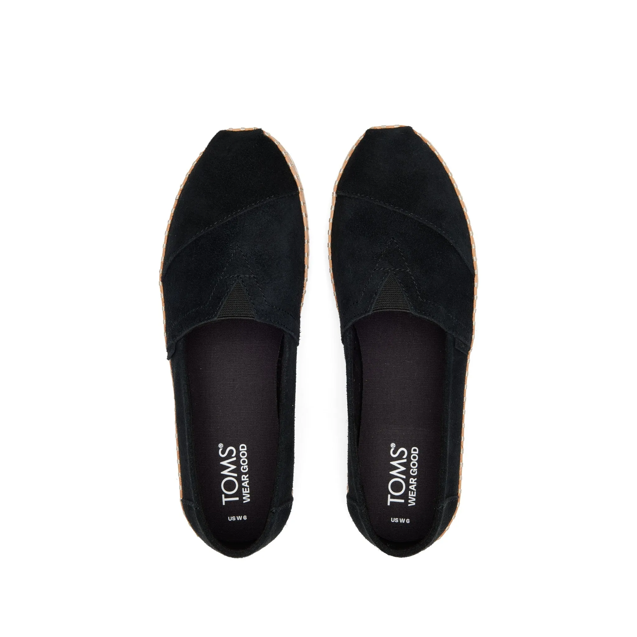 Alpargata Black Suede Leather Wrap