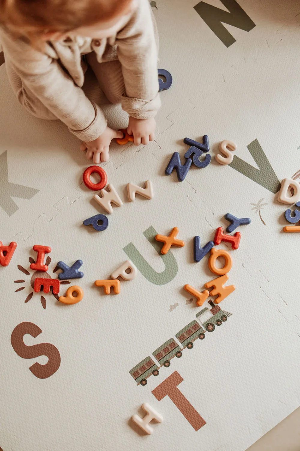 Alphabet/terrazzo Puzzlemat