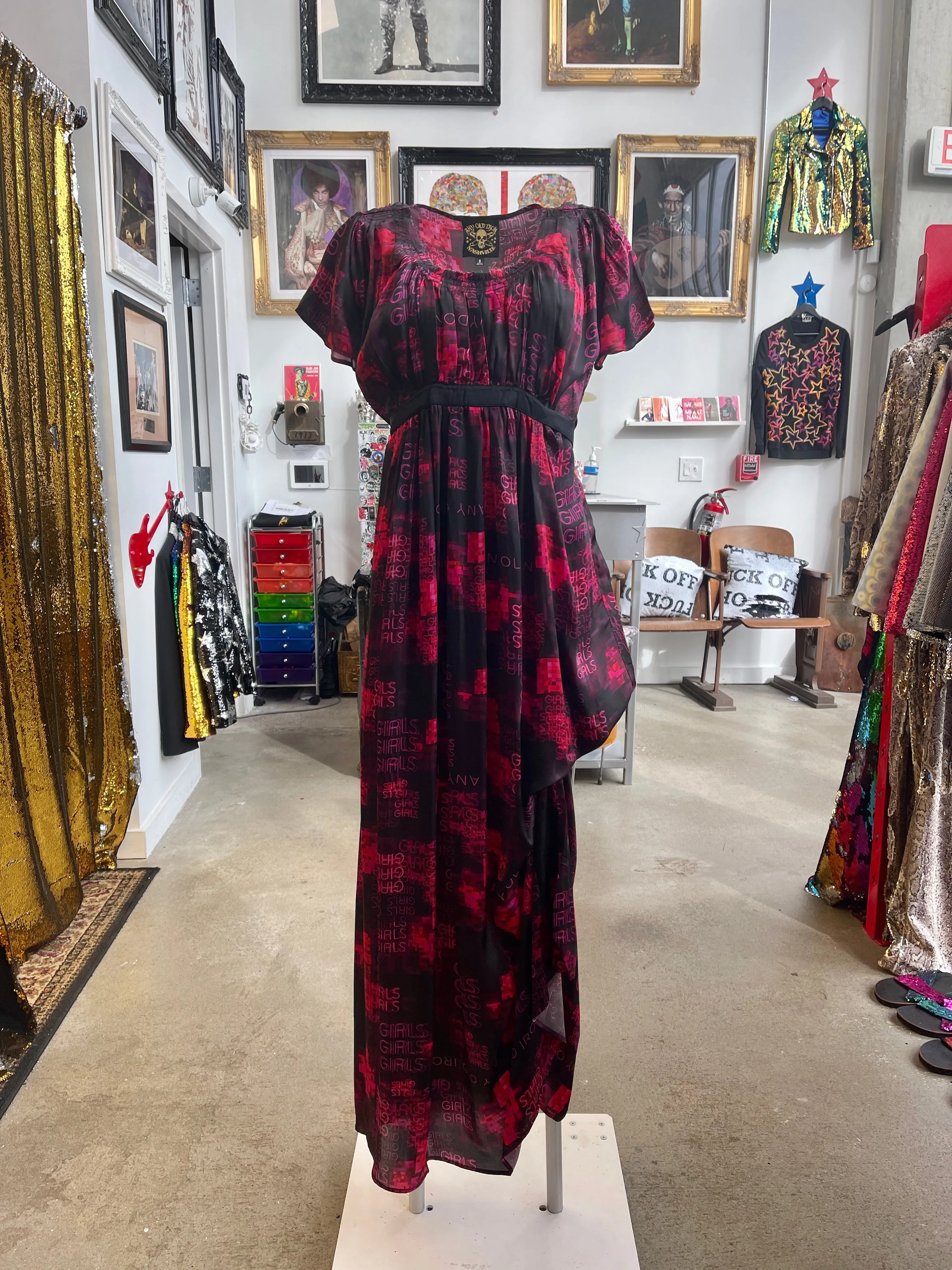 Any Old Iron Pink Goddess Dress
