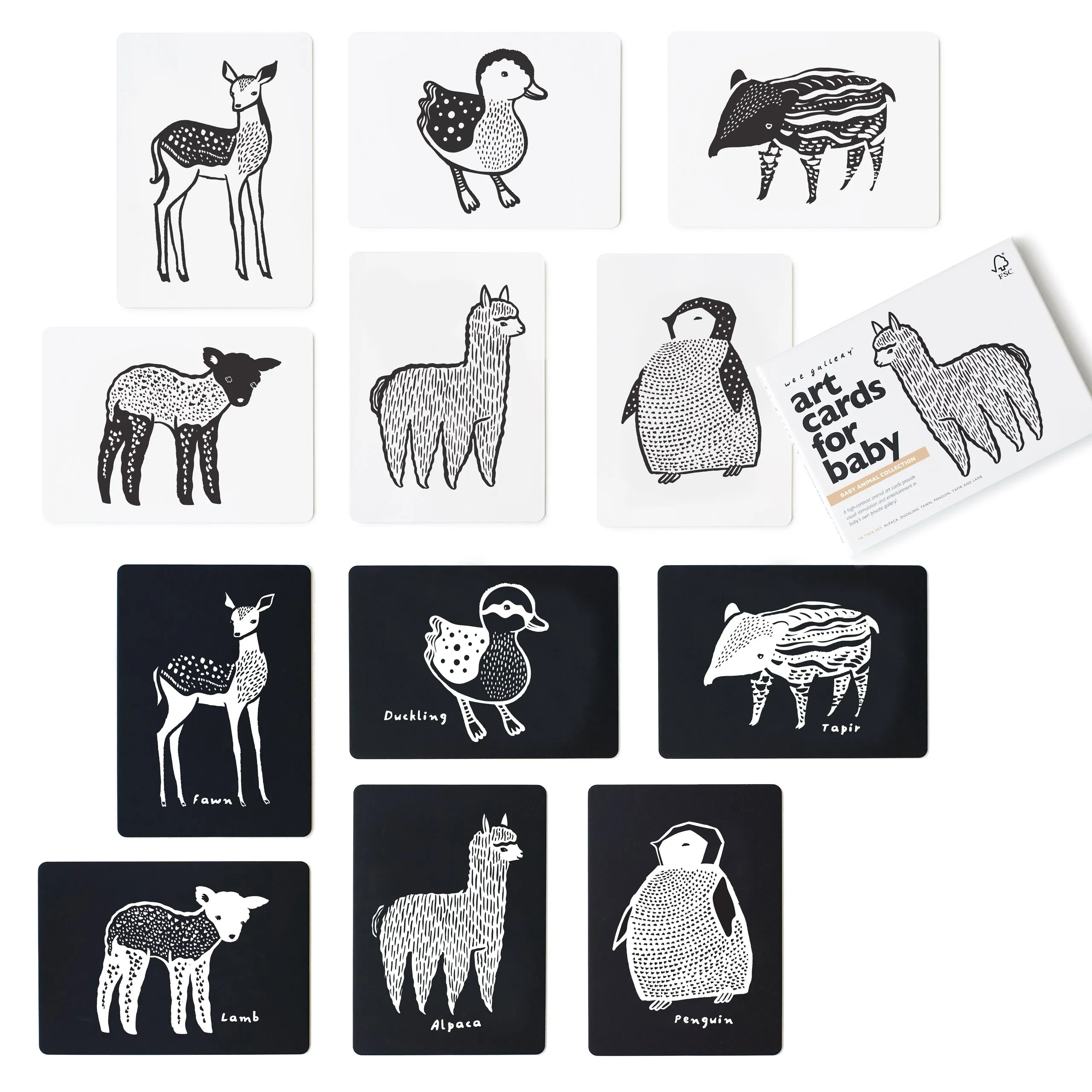 Art Cards For Baby - Baby Animals Collection