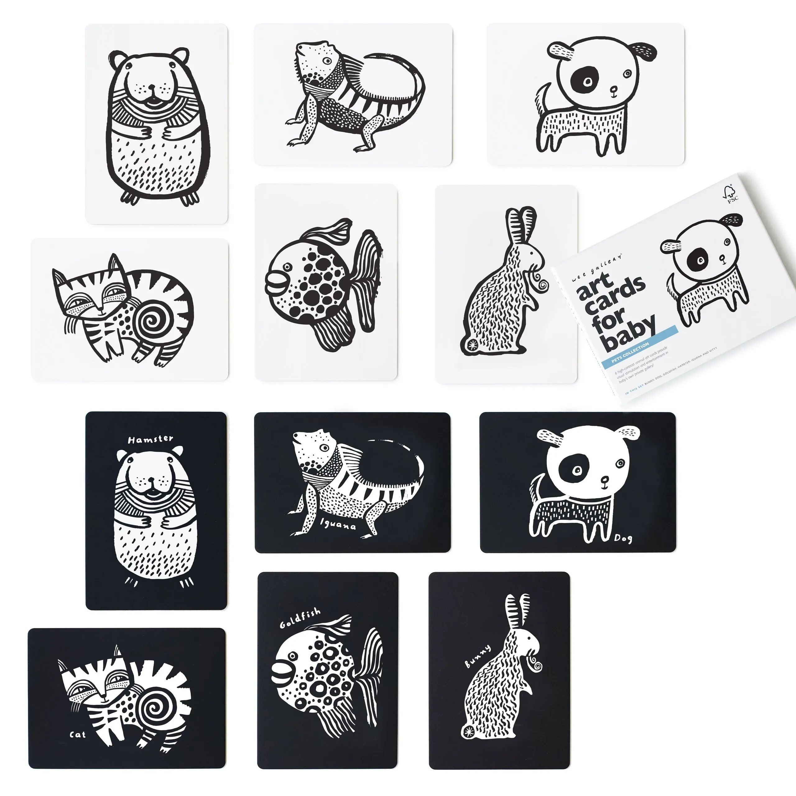 Art Cards For Baby - Pets Collection
