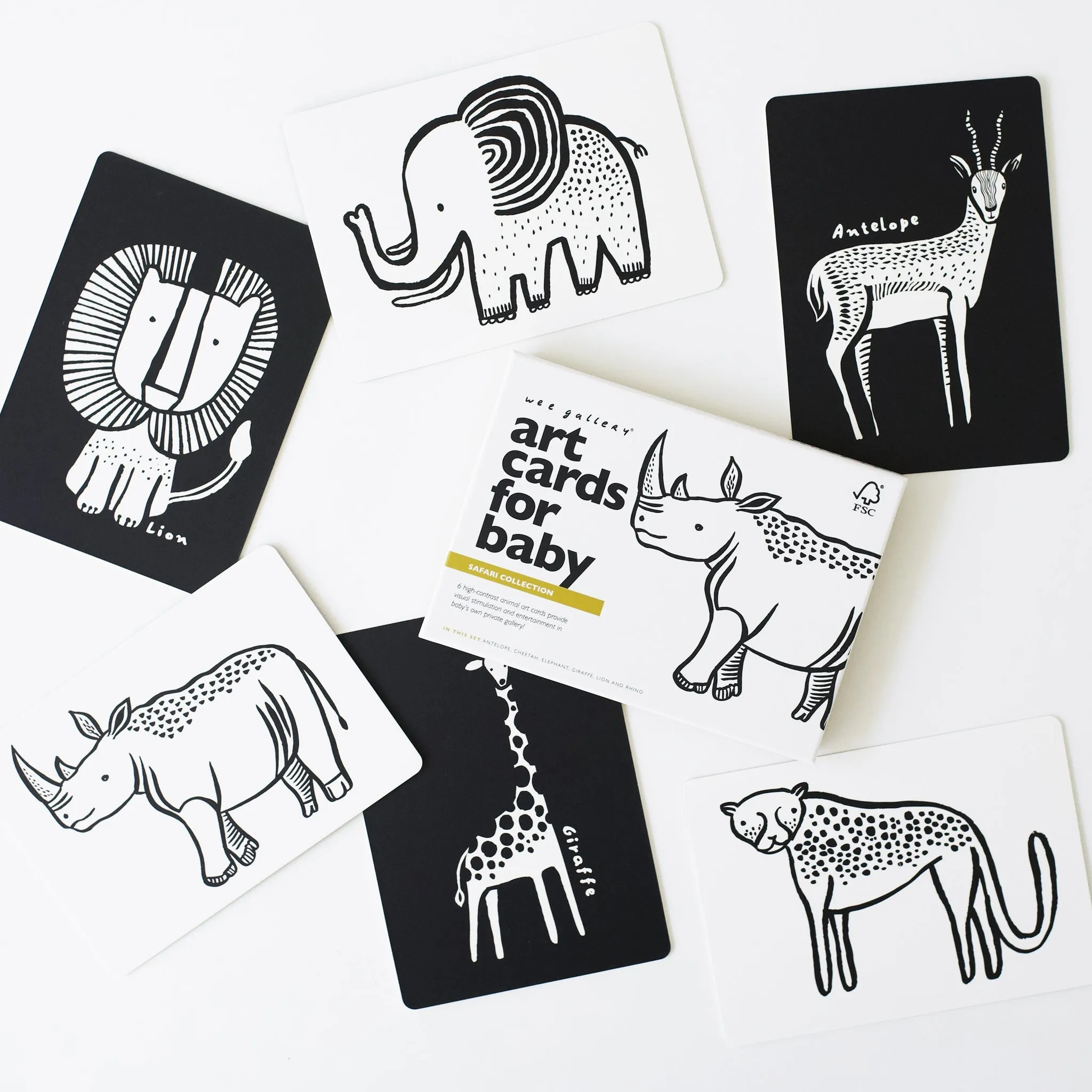 Art Cards For Baby - Safari Collection