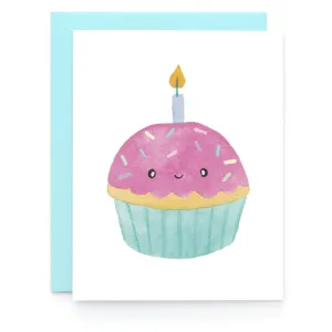 Art   Soul birthday candle cupcake card