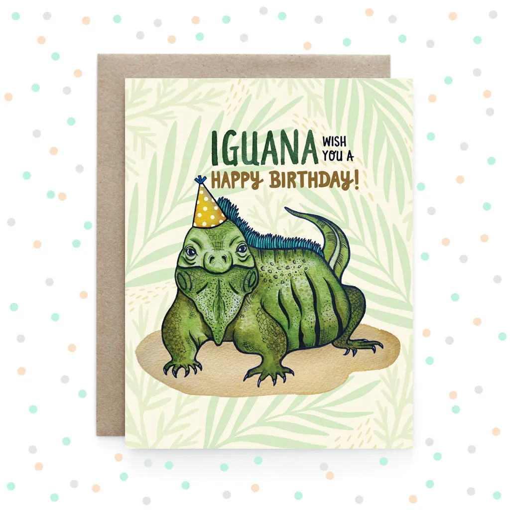 Art   Soul iguana birthday card