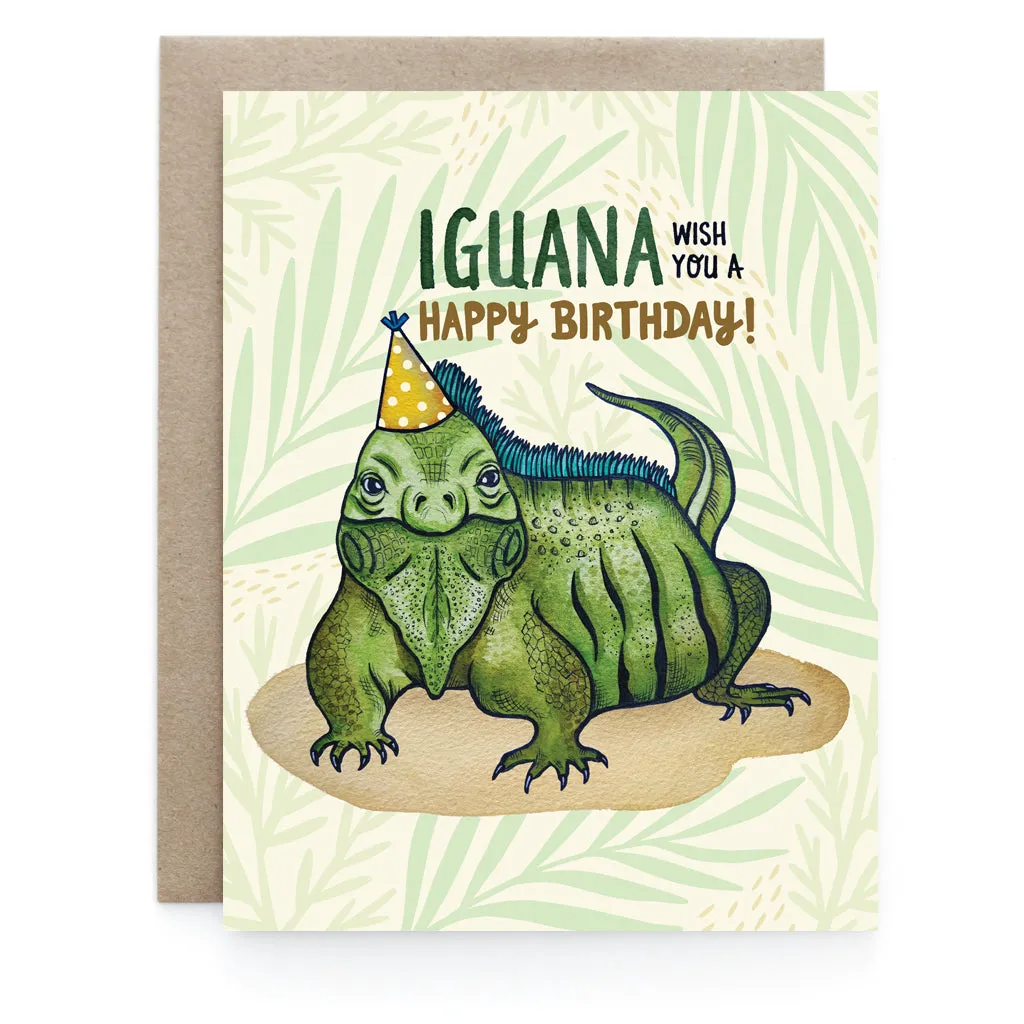Art   Soul iguana birthday card