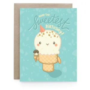 Art   Soul sweetest birthday ice cream card