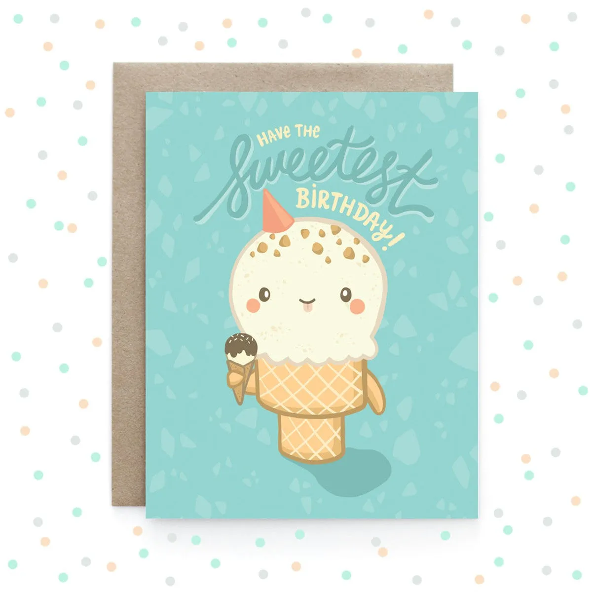 Art   Soul sweetest birthday ice cream card