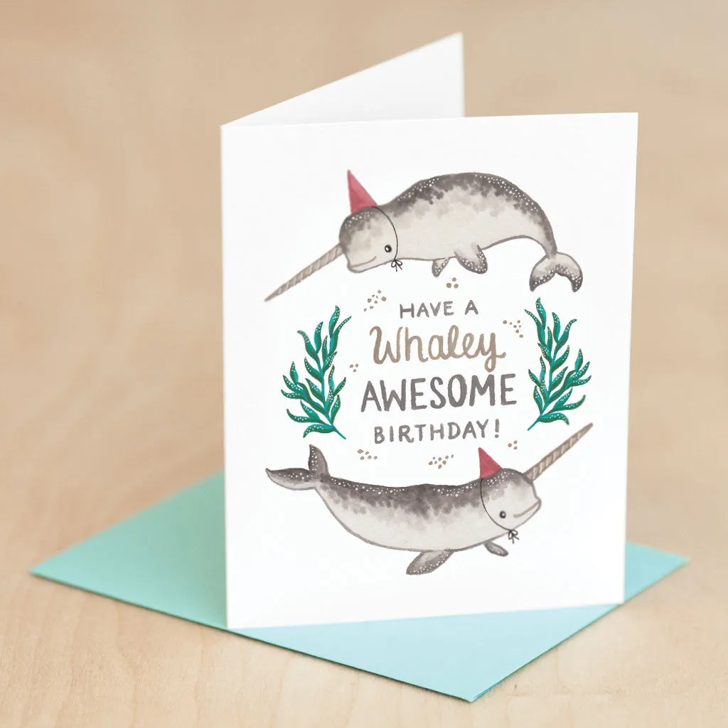 Art   Soul  Whaley Awesome Birthday Card