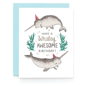 Art   Soul  Whaley Awesome Birthday Card