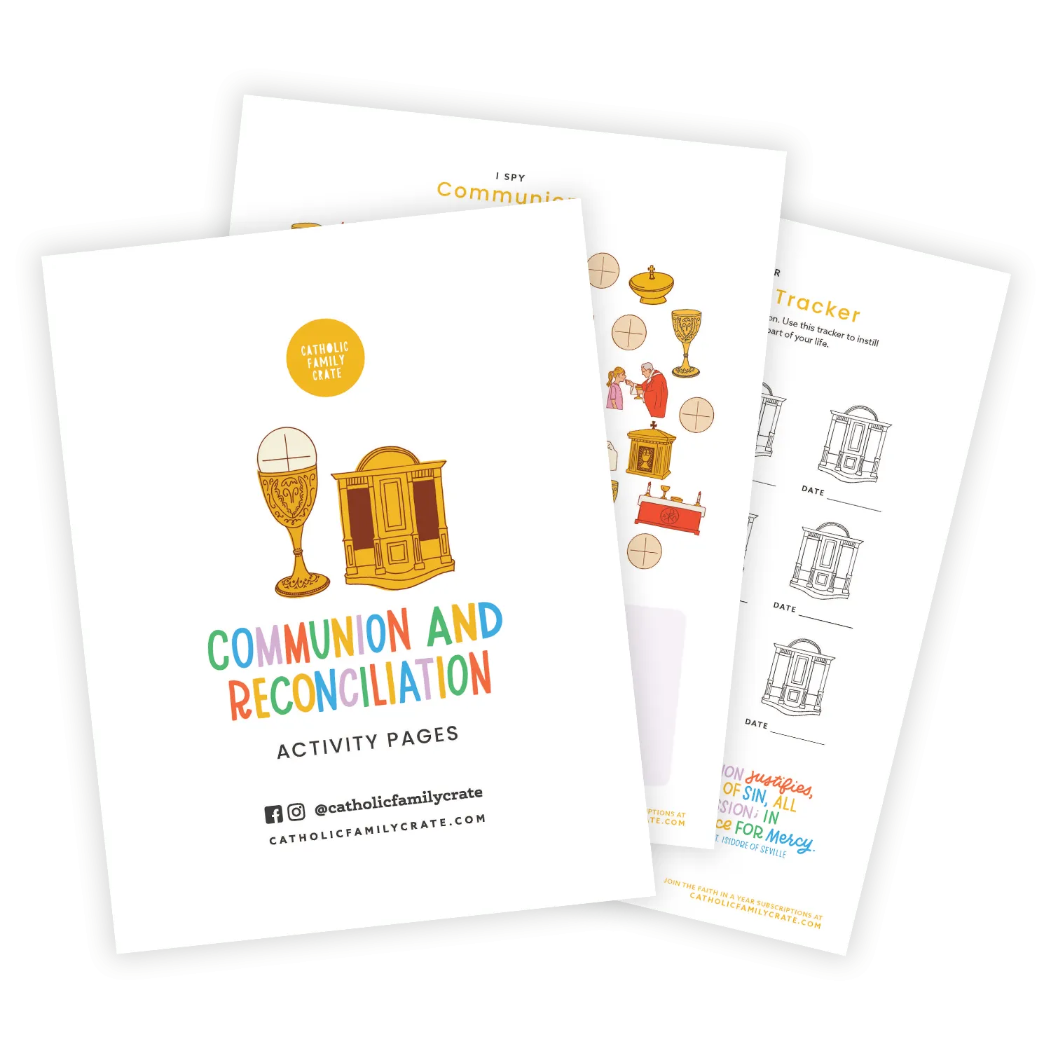 Ascension Reconciliation & Communion Activity Pages