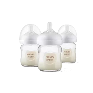 AVENT Glass Natural Bottle 4oz (3pk)