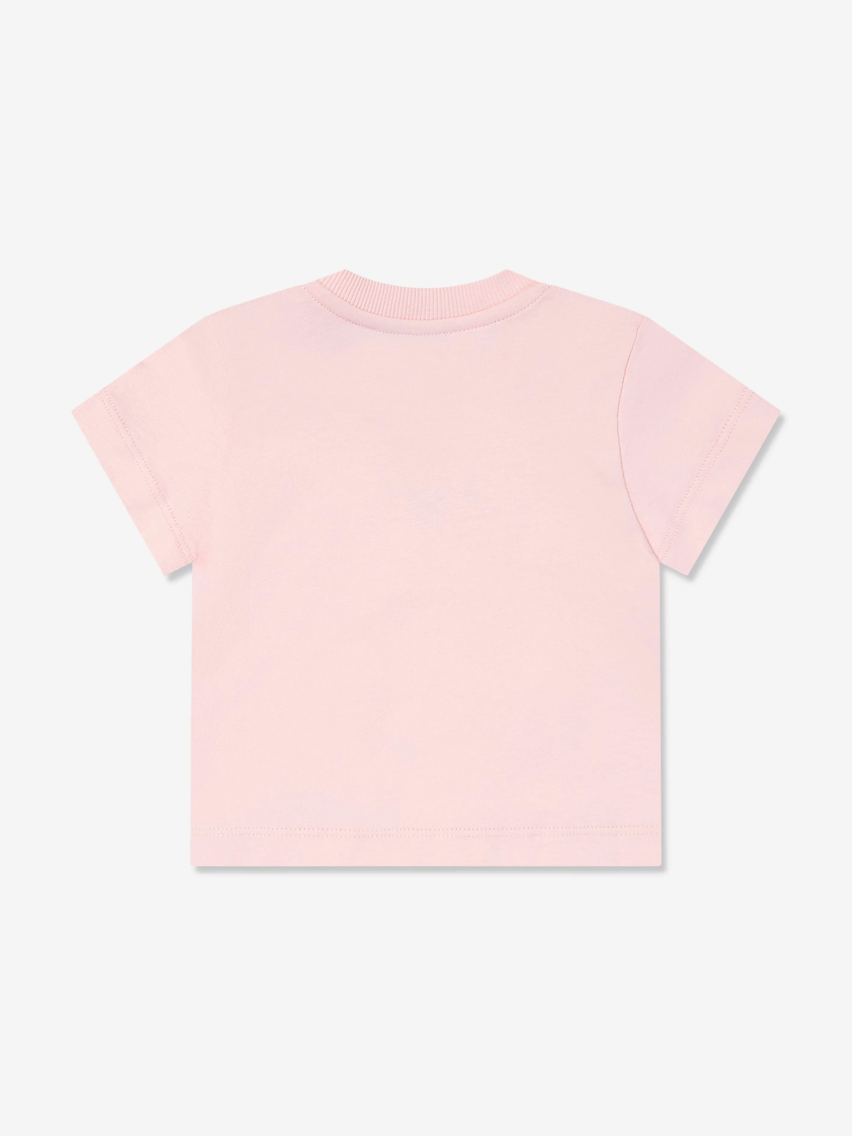 Baby Girls Bear Logo T-Shirt in Pink