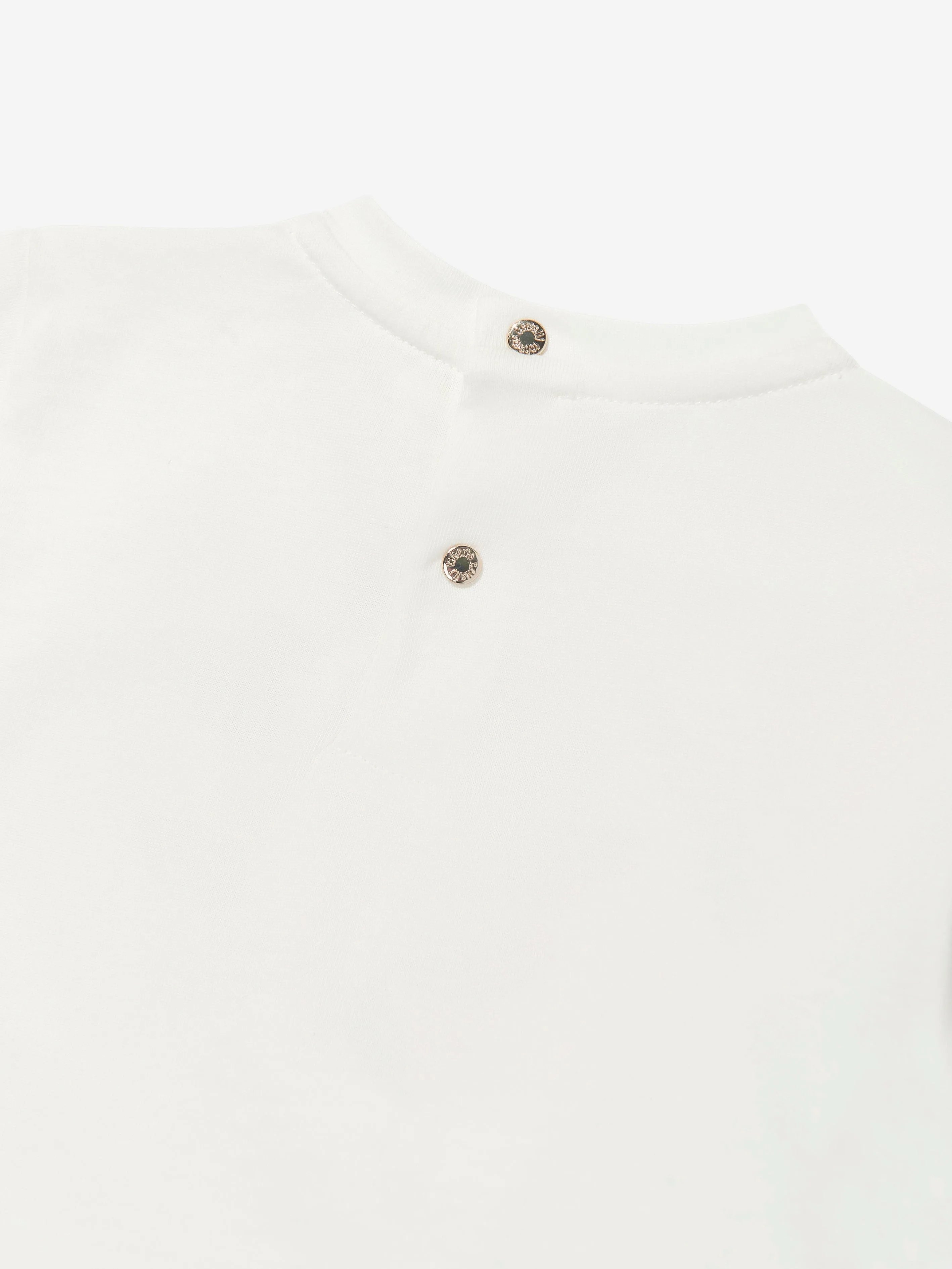 Baby Girls Floral Logo T-Shirt in White