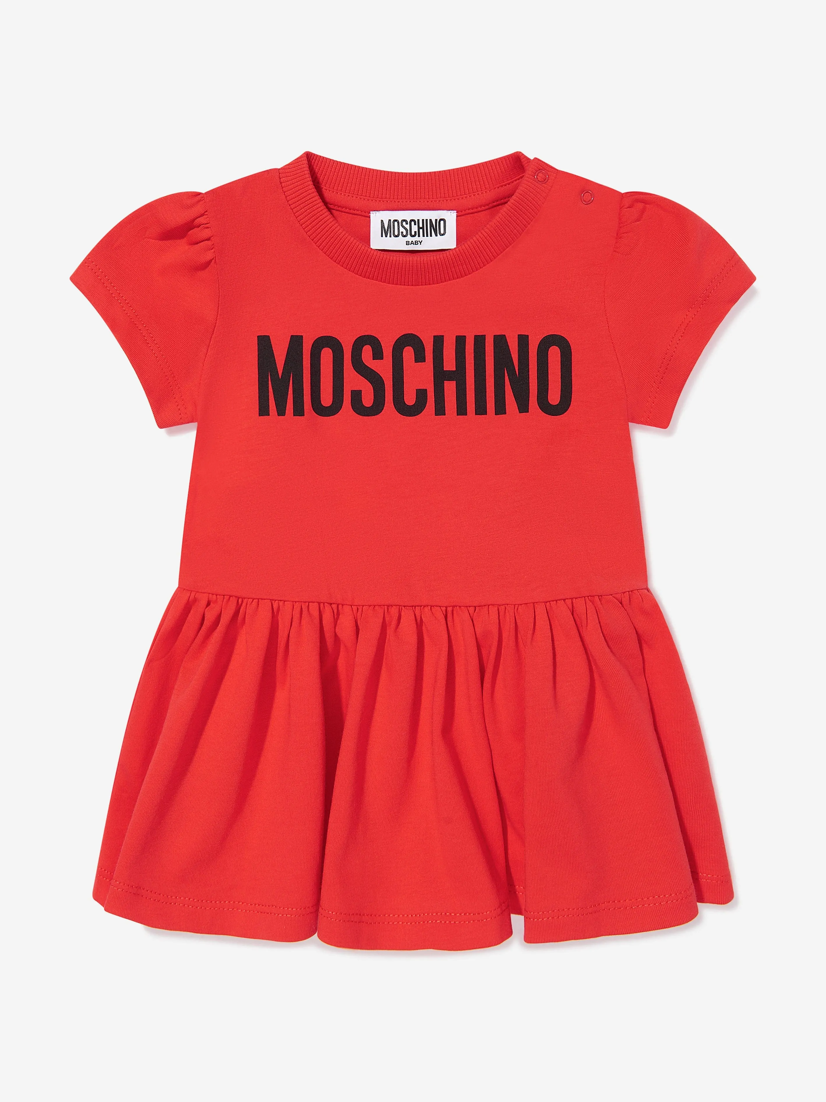 Baby Girls Logo Skater Dress in Red