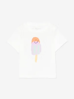 Baby Girls Lolly Logo T-Shirt in Ivory