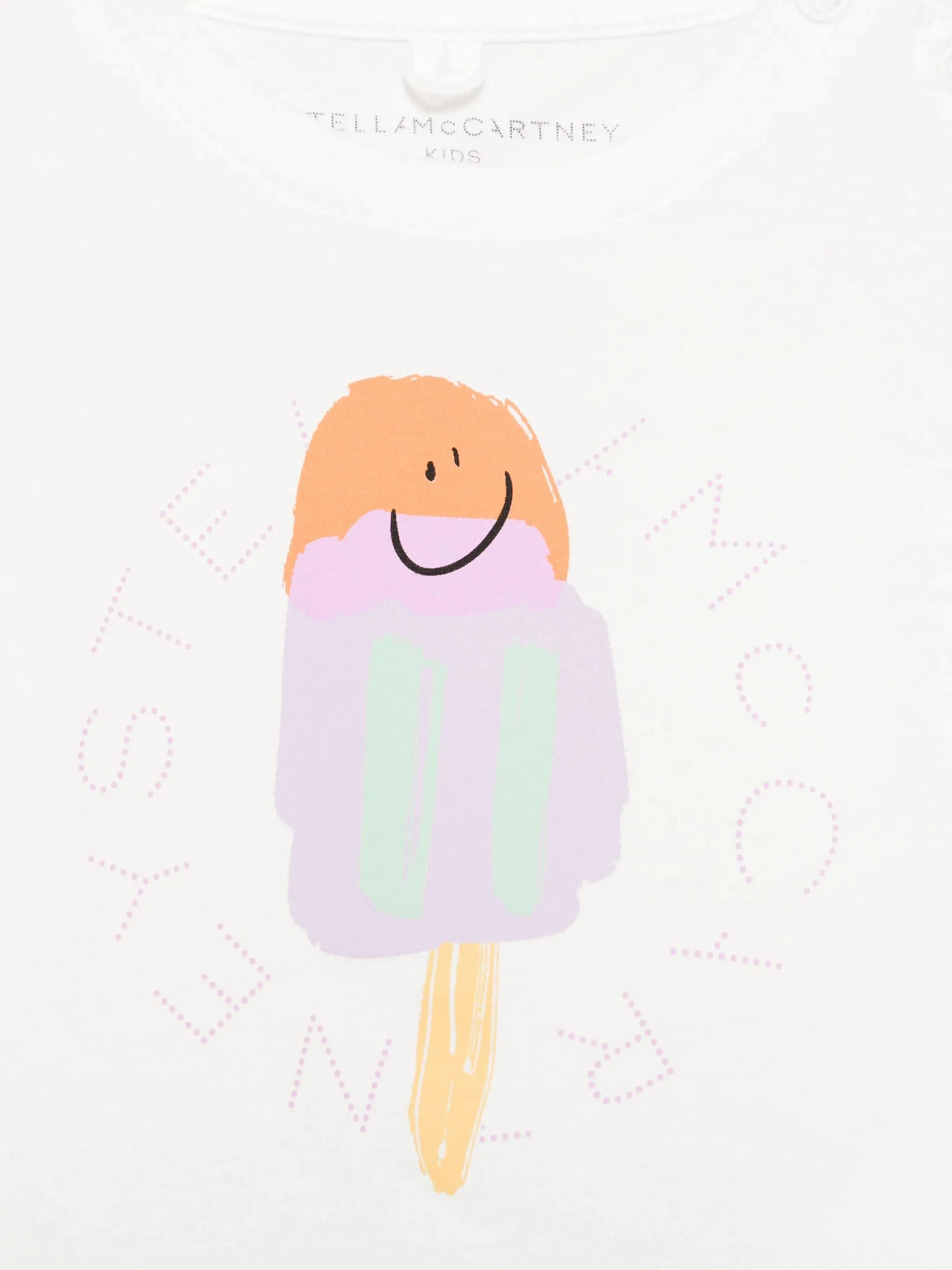 Baby Girls Lolly Logo T-Shirt in Ivory