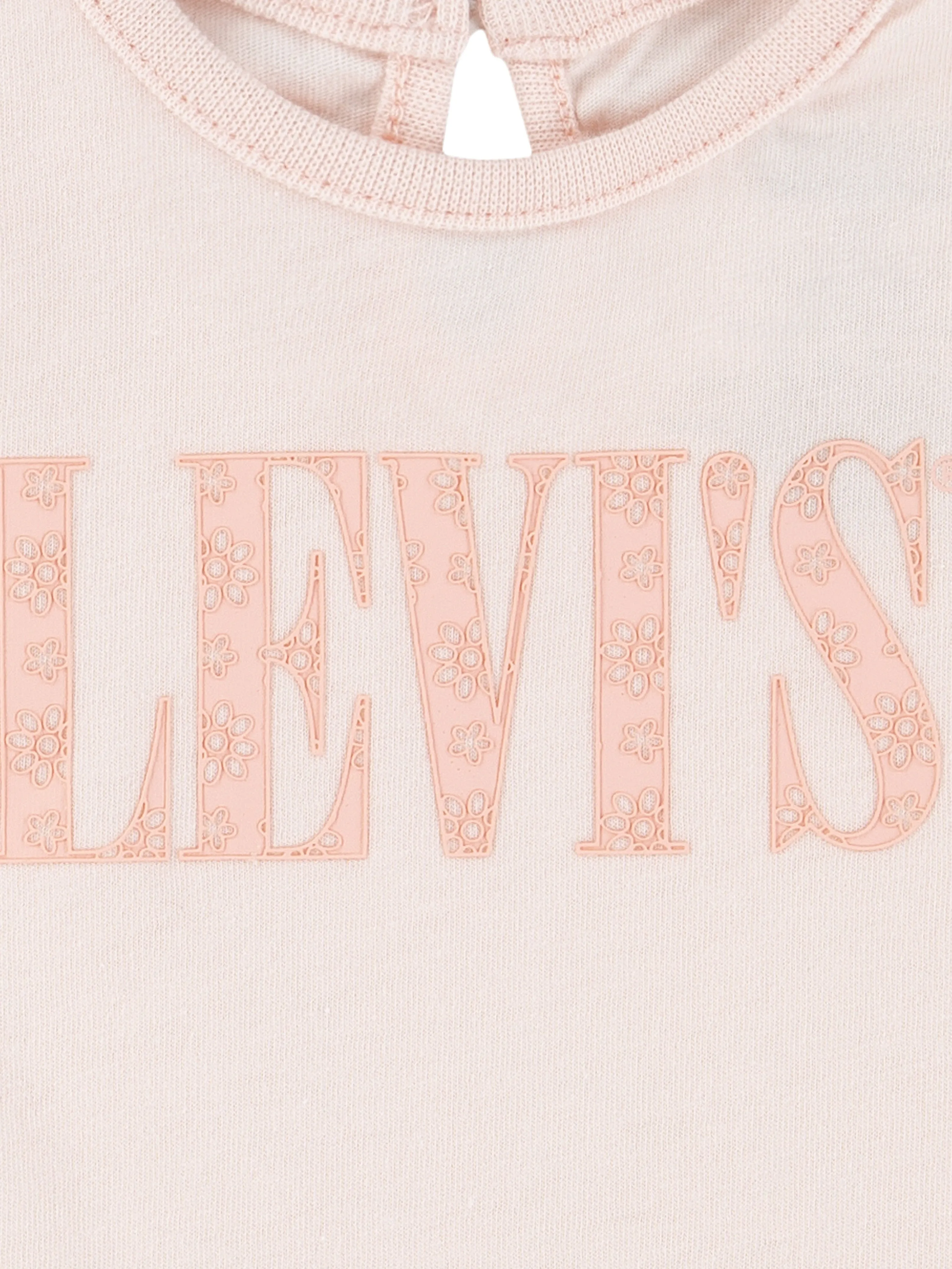 Baby Girls Smocked Sleeve T-Shirt in Pink