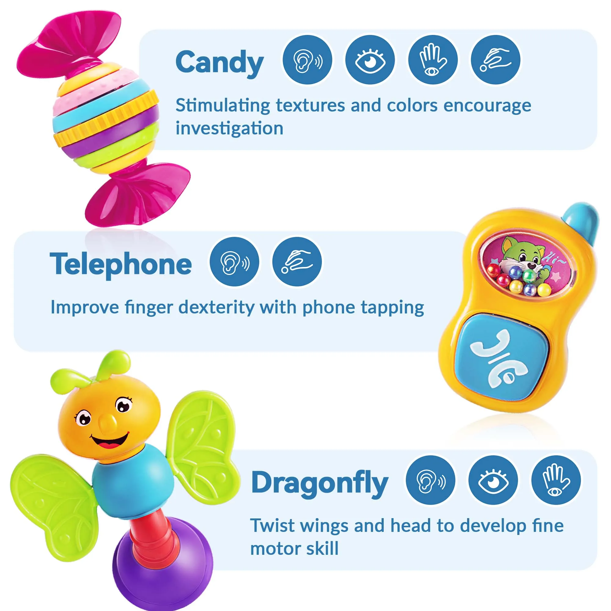 Baby Rattles, Sensory Teether