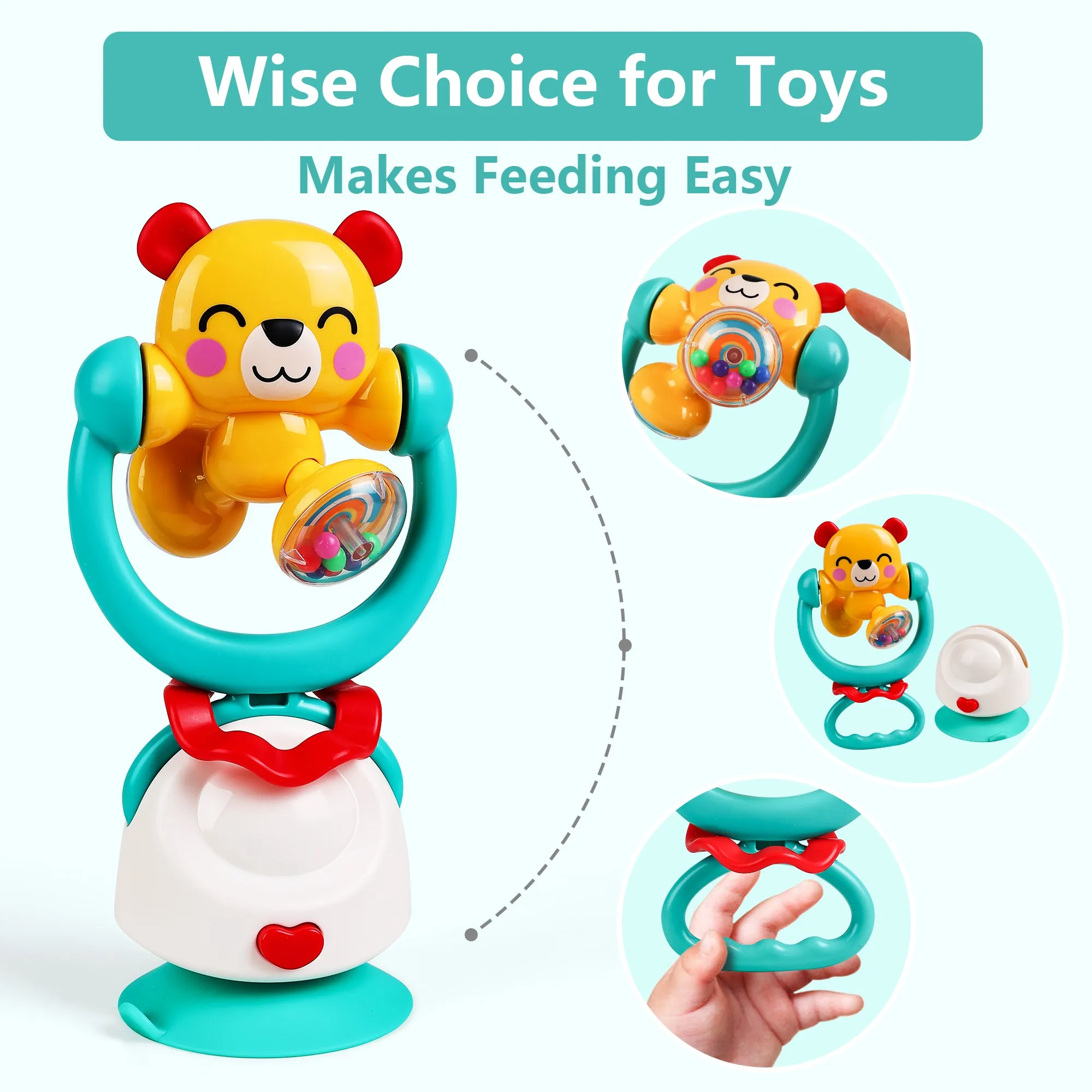 Baby Suction Cup High Chair Toys
