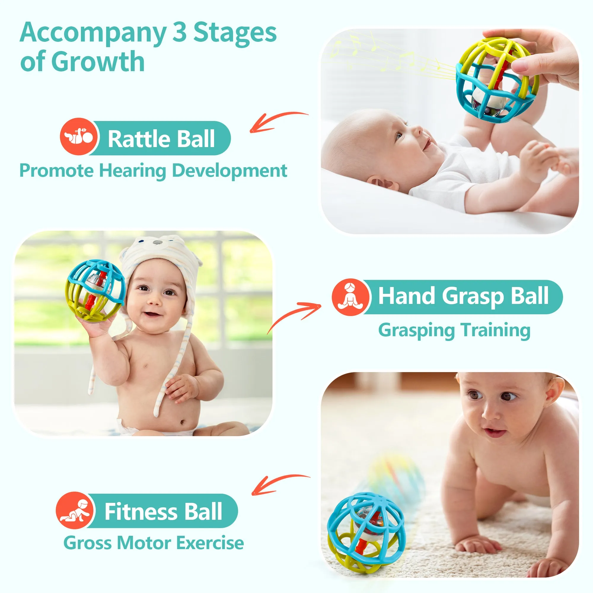 Baby Suction Cup High Chair Toys