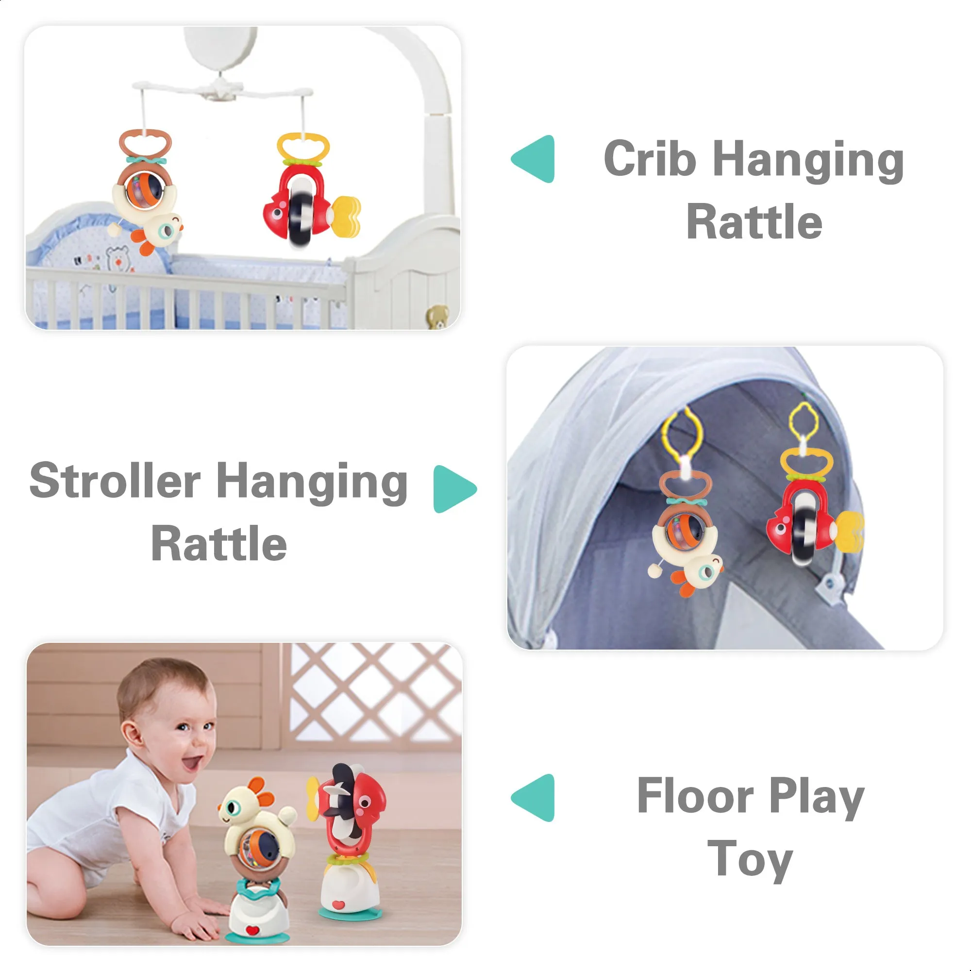 Baby Suction Rattle Toys