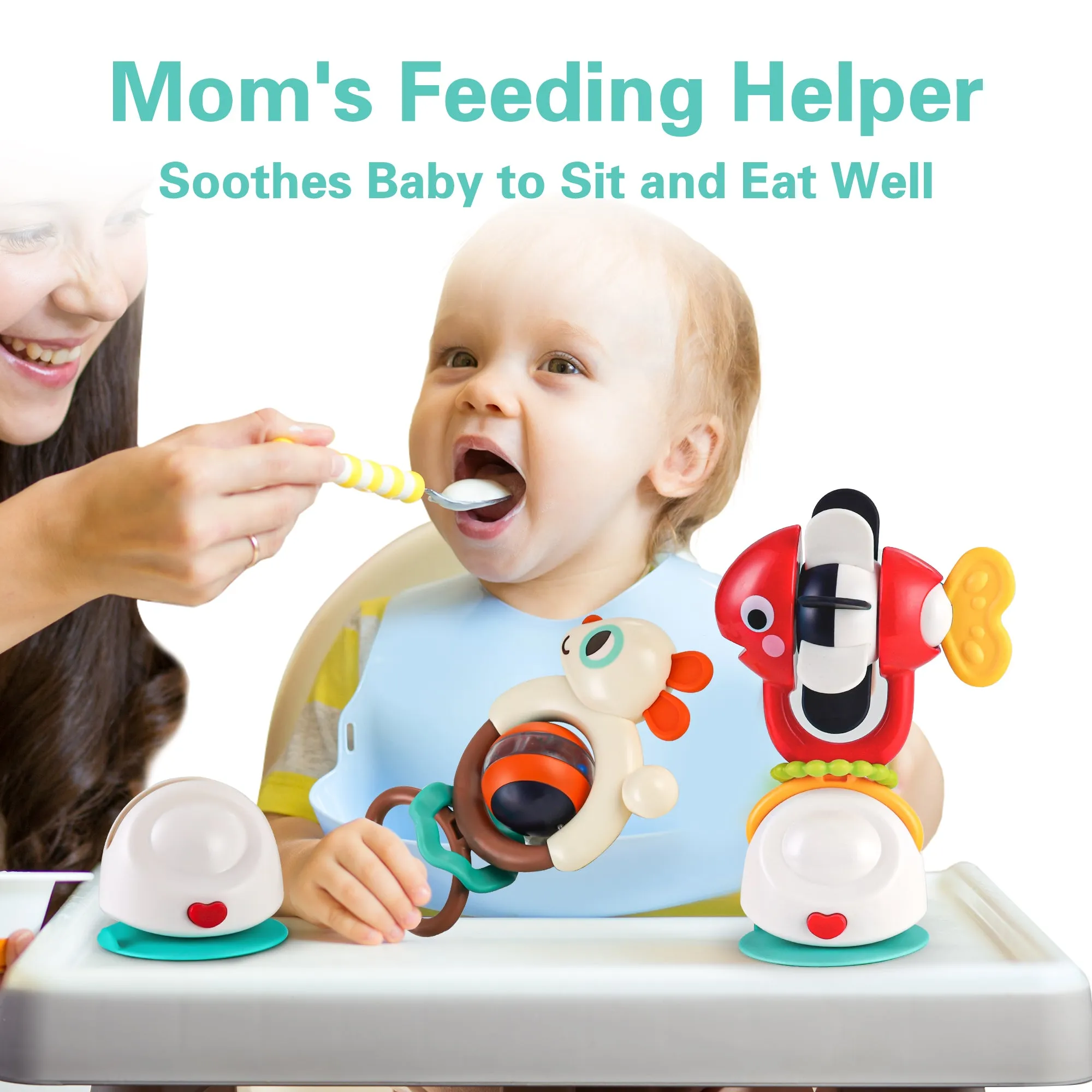 Baby Suction Rattle Toys