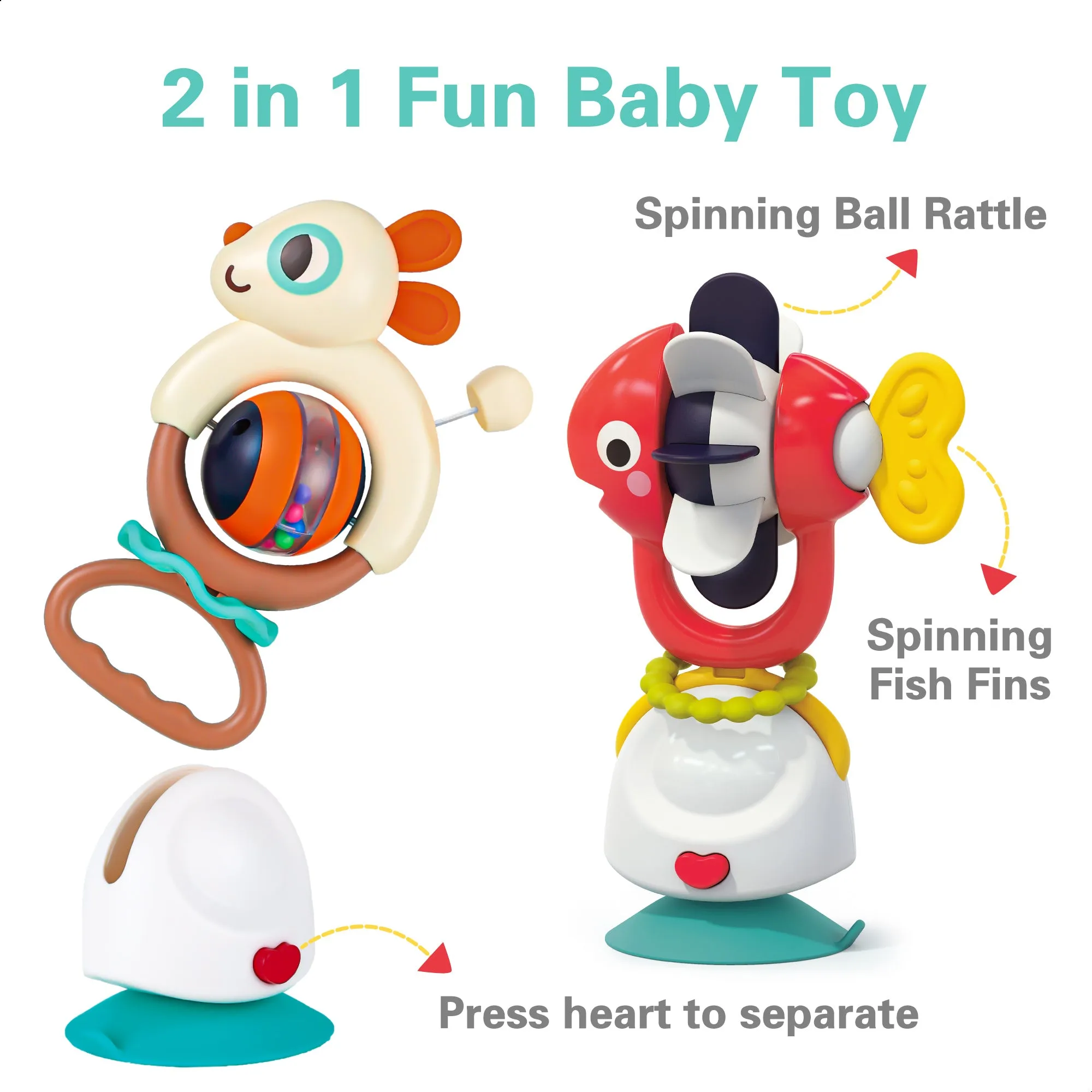 Baby Suction Rattle Toys