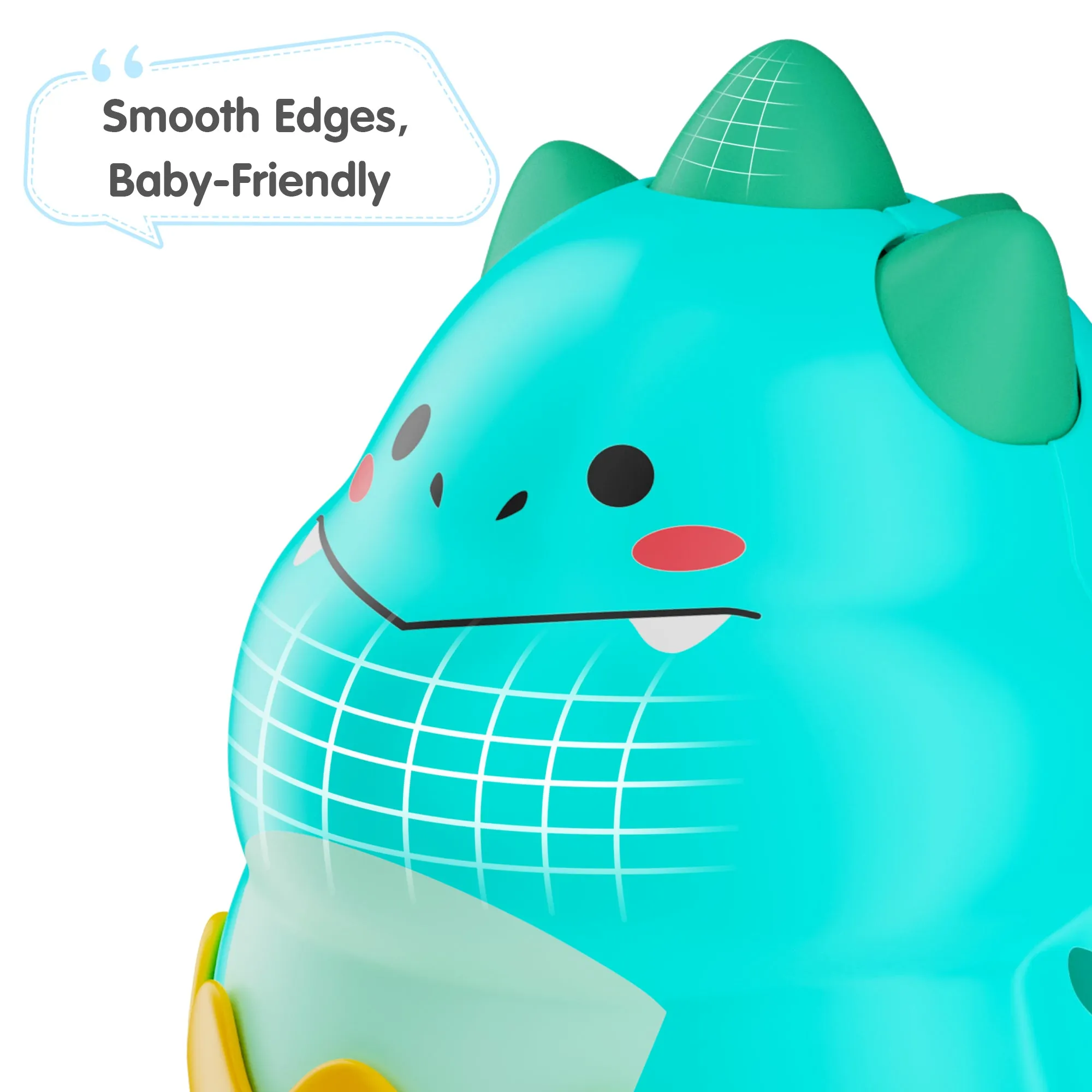 Baby Tummy Time Toys, Infant Dinosaur Wobble Toy