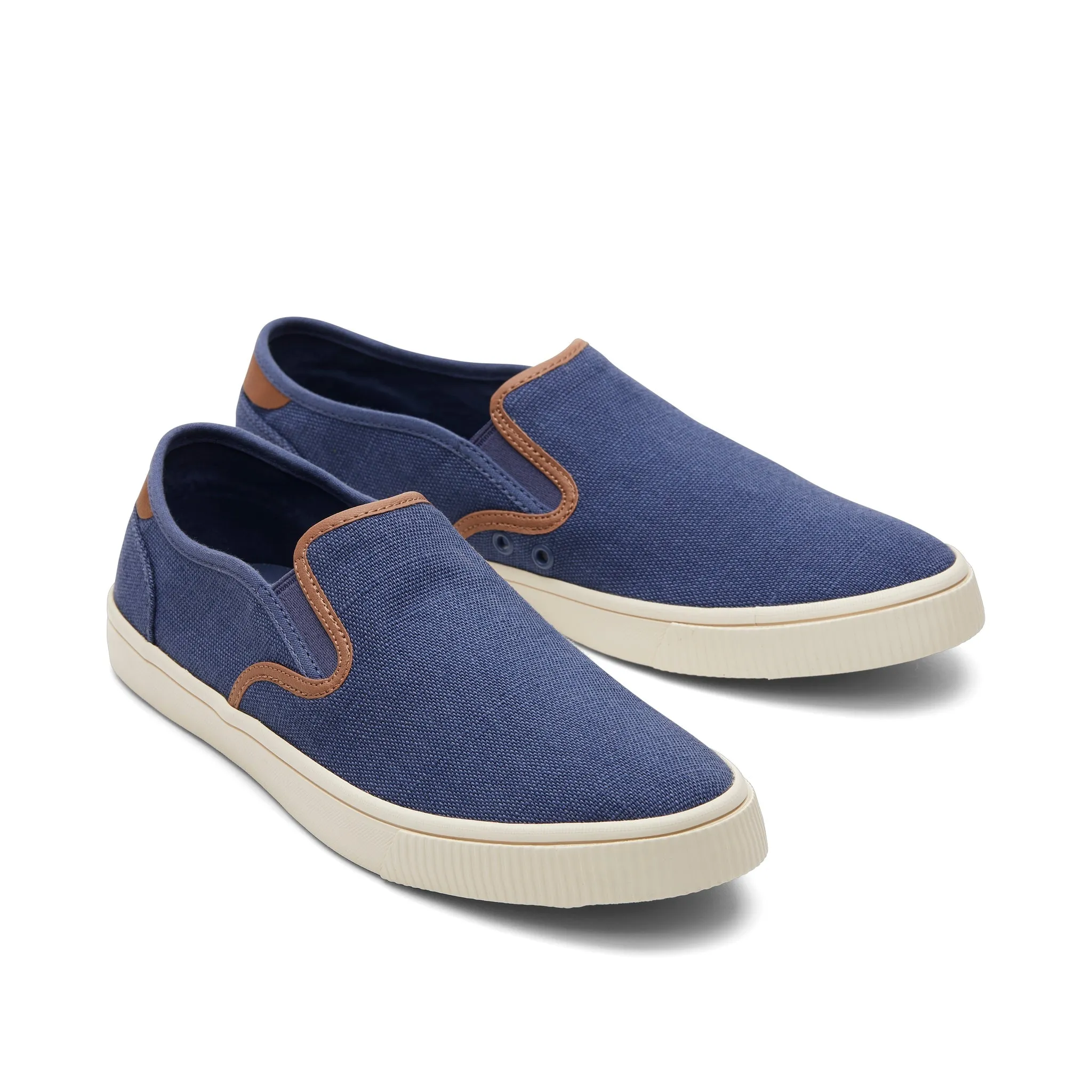 Baja Blue Heritage Canvas Slip On Sneaker
