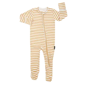 BELAN J Footed Zipper Sleeper - Sun Stripe