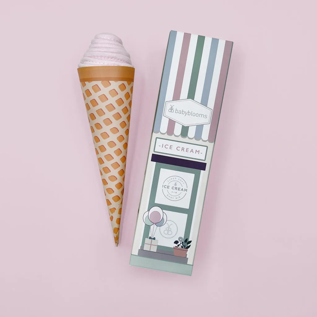 Bib Ice Cream Cornet Pink