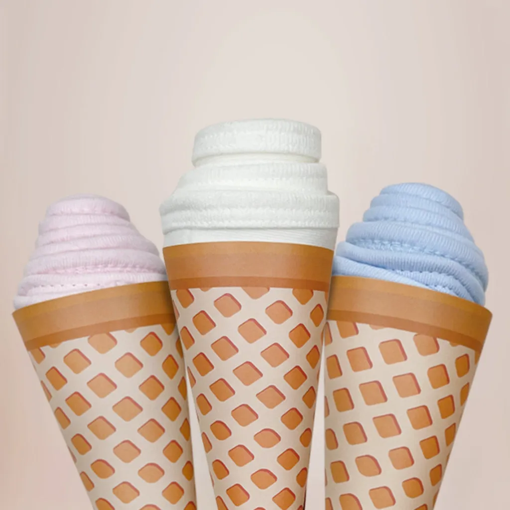 Bib Ice Cream Cornet Pink