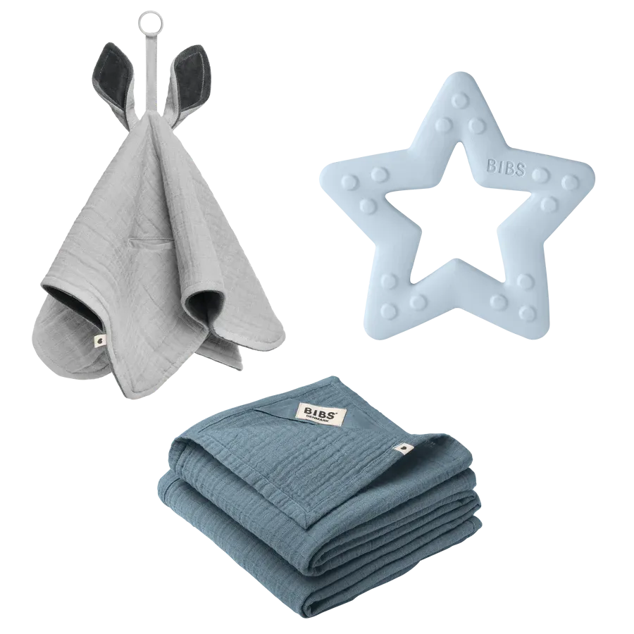 Bibs, Baby Shower Giftset, Blue