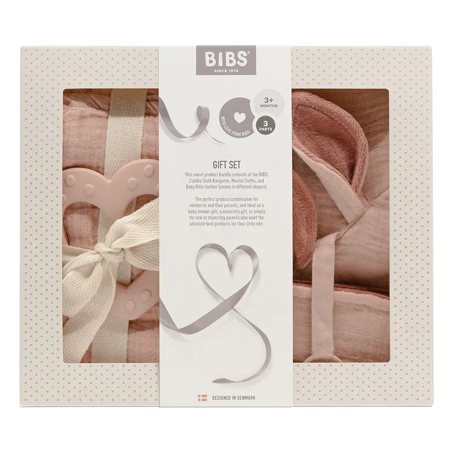 Bibs, Baby Shower Giftset, Blush