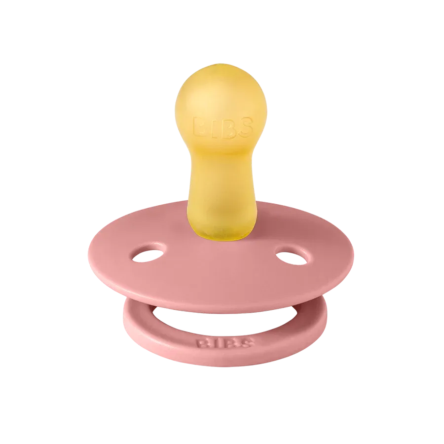 Bibs Soother / Pacifier, 2 Pack, Dusty Pink/Elderberry
