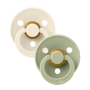 Bibs Soother / Pacifier, Anatomical, Sage/Ivory