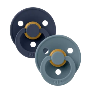 Bibs Soother / Pacifier,2 Pack, Deepspace/Petrol