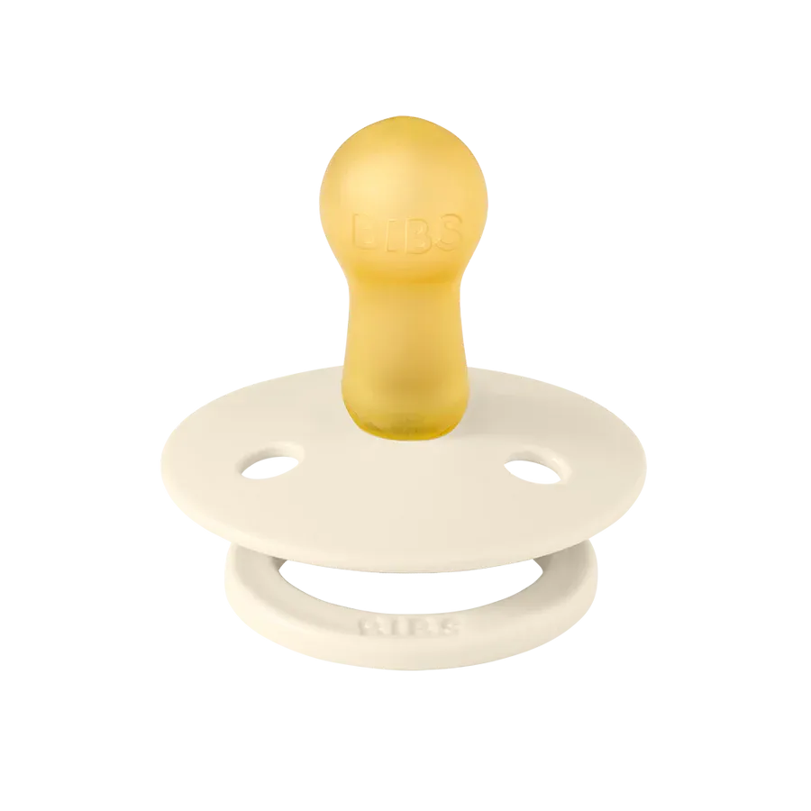 Bibs Soother / Pacifier,2 Pack, Ivory/Ruby