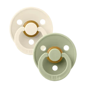 Bibs Soother / Pacifier,2 Pack, Ivory/Sage