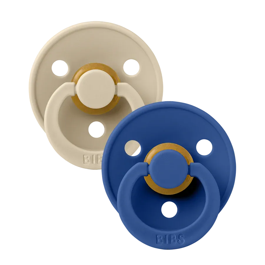 Bibs Soother / Pacifier,2 Pack, Vanilla/Cornflower