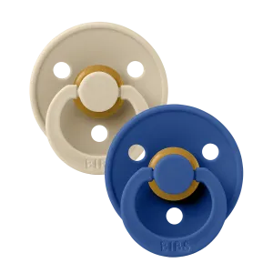 Bibs Soother / Pacifier,2 Pack, Vanilla/Cornflower