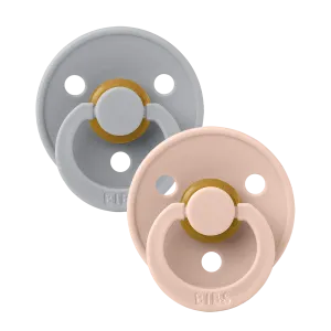 Bibs Soother/Pacifier, 2 Pack, Cloud/Blush