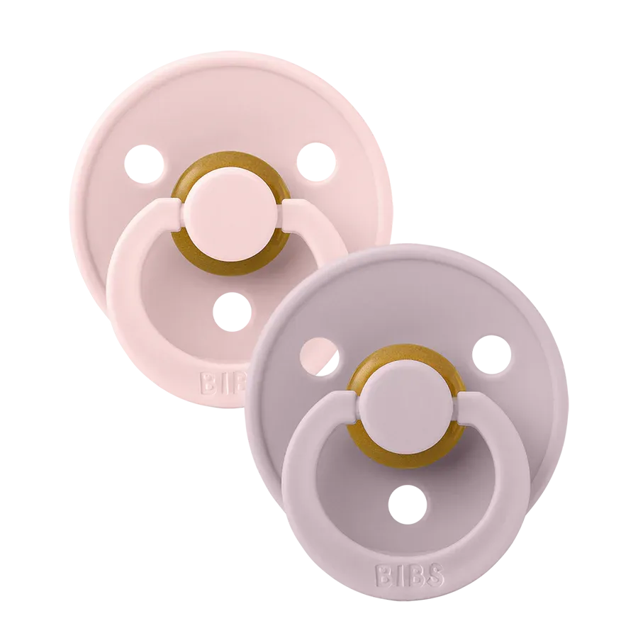 Bibs Soother/Pacifier, 2 Pk, Blossom/Dusky Lilac