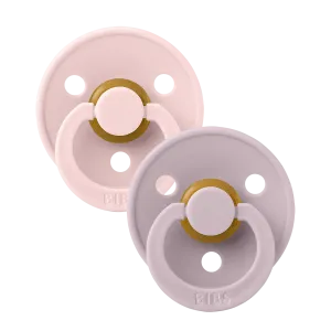 Bibs Soother/Pacifier, 2 Pk, Blossom/Dusky Lilac